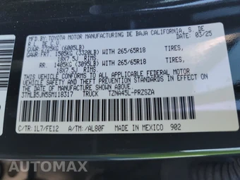 2025 Toyota Tacoma TRD Sport Crew Cab Medium Bed - miniatura 14