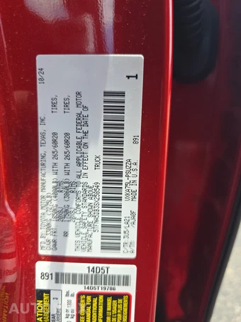 2025 Toyota Tundra Platinum Crew Cab Short Bed - miniatura 14