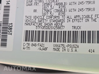 2025 Toyota Tundra SR Crew Cab Short Bed - miniatura 15