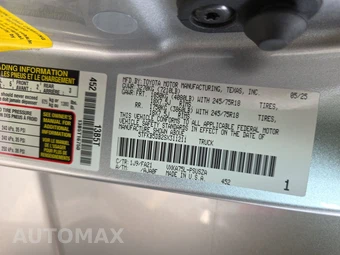 2025 Toyota Tundra SR Crew Cab Short Bed - miniatura 21