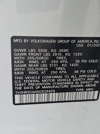 2025 Volkswagen Atlas 2.0T SE w/Technology - miniatura 15