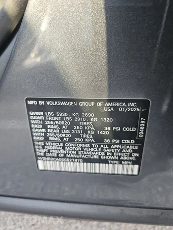 2025 Volkswagen Atlas 2.0T SE w/Technology - miniatura 15