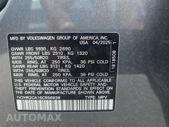 2025 Volkswagen Atlas 2.0T SE w/Technology - miniatura 4