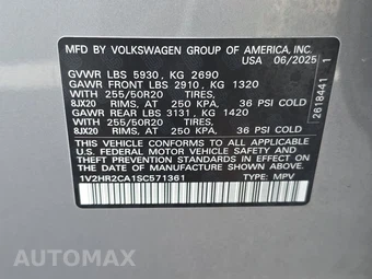 2025 Volkswagen Atlas 2.0T SE w/Technology - miniatura 15
