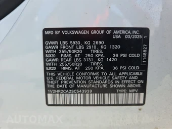 2025 Volkswagen Atlas 2.0T SE w/Technology - miniatura 15