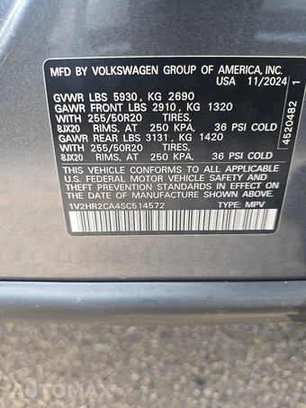 2025 Volkswagen Atlas 2.0T SE w/Technology - miniatura 14
