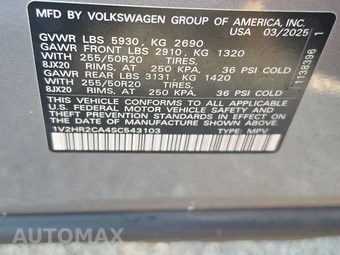 2025 Volkswagen Atlas 2.0T SE w/Technology - miniatura 15