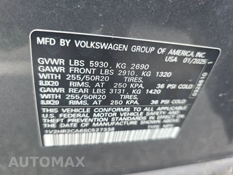 2025 Volkswagen Atlas 2.0T SE w/Technology - miniatura 15
