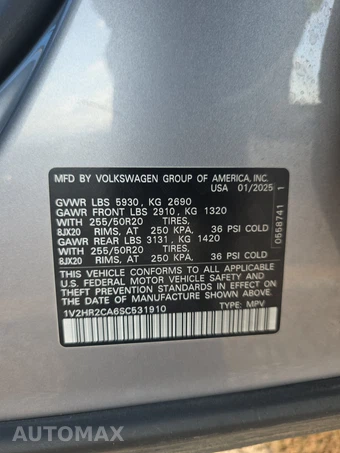 2025 Volkswagen Atlas 2.0T SE w/Technology - miniatura 22