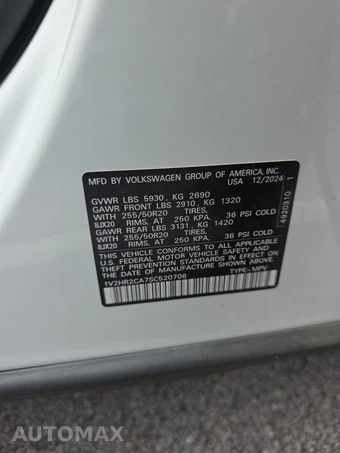 2025 Volkswagen Atlas 2.0T SE w/Technology - miniatura 15