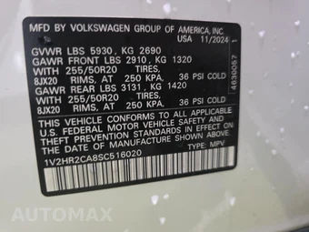 2025 Volkswagen Atlas 2.0T SE w/Technology - miniatura 11