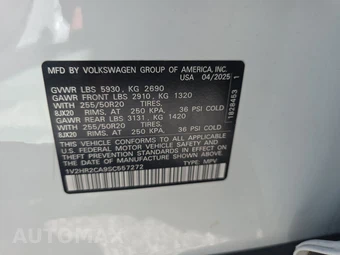 2025 Volkswagen Atlas 2.0T SE w/Technology - miniatura 15