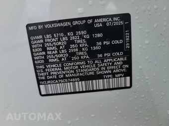 2025 Volkswagen Atlas 2.0T SE w/Technology - miniatura 14