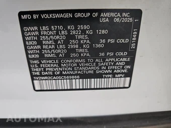 2025 Volkswagen Atlas 2.0T SE w/Technology - miniatura 14