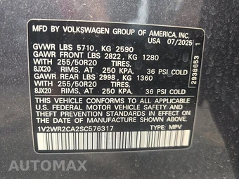 2025 Volkswagen Atlas 2.0T SE w/Technology - miniatura 15
