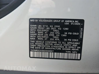 2025 Volkswagen Atlas 2.0T SE w/Technology - miniatura 14