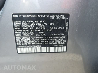 2025 Volkswagen Atlas 2.0T SE w/Technology - miniatura 15