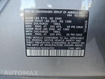 2025 Volkswagen Atlas 2.0T SE w/Technology - miniatura 16