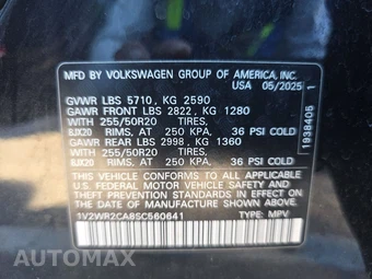 2025 Volkswagen Atlas 2.0T SE w/Technology - miniatura 15