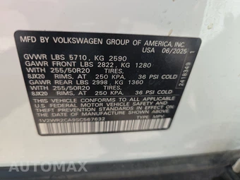 2025 Volkswagen Atlas 2.0T SE w/Technology - miniatura 15