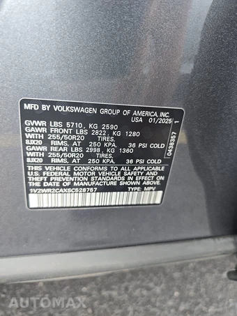 2025 Volkswagen Atlas 2.0T SE w/Technology - miniatura 15