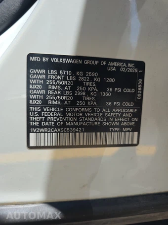 2025 Volkswagen Atlas 2.0T SE w/Technology - miniatura 16