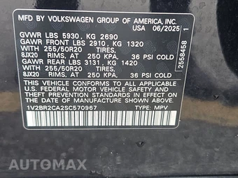 2025 Volkswagen Atlas 2.0T SEL - miniatura 14