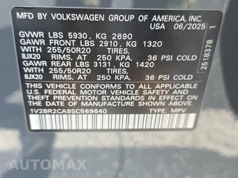 2025 Volkswagen Atlas 2.0T SEL - miniatura 15