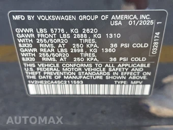 2025 Volkswagen Atlas Cross Sport 2.0T SE w/Technology - miniatura 14