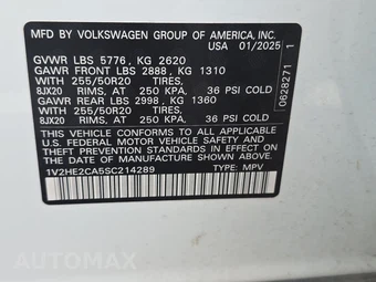 2025 Volkswagen Atlas Cross Sport 2.0T SE w/Technology - miniatura 14