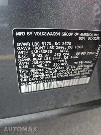 2025 Volkswagen Atlas Cross Sport 2.0T SE w/Technology - miniatura 14