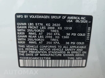 2025 Volkswagen Atlas Cross Sport 2.0T SE w/Technology - miniatura 14