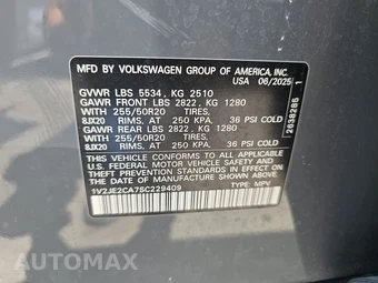 2025 Volkswagen Atlas Cross Sport 2.0T SE w/Technology - miniatura 14