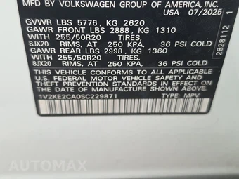 2025 Volkswagen Atlas Cross Sport 2.0T SE w/Technology - miniatura 14