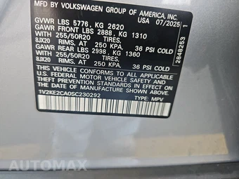 2025 Volkswagen Atlas Cross Sport 2.0T SE w/Technology - miniatura 14