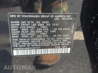 2025 Volkswagen Atlas Cross Sport 2.0T SE w/Technology - miniatura 14