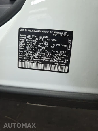 2025 Volkswagen Atlas Cross Sport 2.0T SE w/Technology - miniatura 14