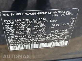 2025 Volkswagen Atlas Cross Sport 2.0T SE w/Technology - miniatura 14