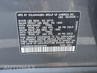 2025 Volkswagen Atlas Cross Sport 2.0T SE w/Technology - miniatura 21