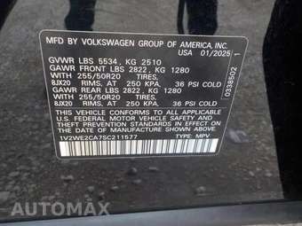 2025 Volkswagen Atlas Cross Sport 2.0T SE w/Technology - miniatura 9