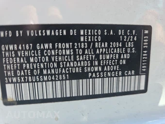 2025 Volkswagen Jetta S – miniatura 14