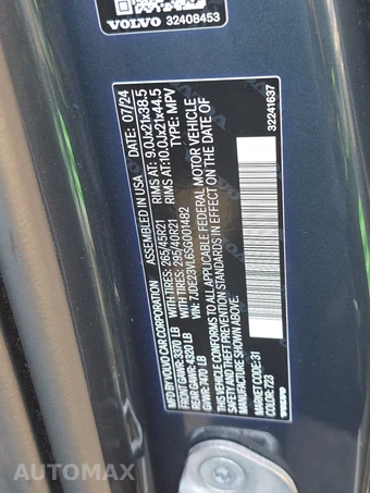 2025 Volvo EX90 Twin Motor Performance Ultra 7-Passenger - miniatura 15