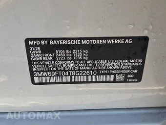 2026 BMW 3 Series Sedan M340i xDrive NA - miniatura 14