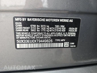 2026 BMW X5 Sports Activity Vehicle M60i xDrive - miniatura 15
