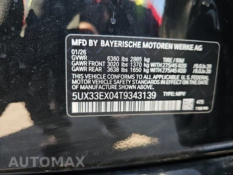2026 BMW X6 Sports Activity Coupe xDrive40i – miniatura 21