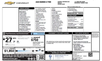 2026 Chevrolet Equinox LT 1LT - miniatura 66