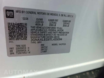2026 Chevrolet Equinox RS 1RS - miniatura 2