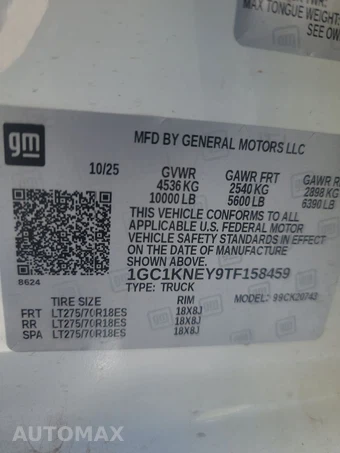 2026 Chevrolet Silverado 2500HD LT Crew Cab Short Bed 1LT - miniatura 14