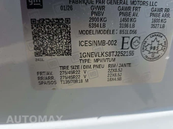 2026 Chevrolet Traverse RS - miniatura 5