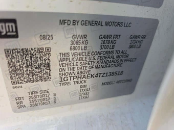 2026 GMC Sierra 1500 Pro Crew Cab Short Bed 1SA - miniatura 5